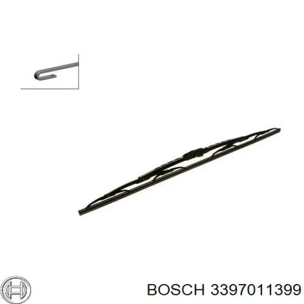 3397011399 Bosch щітка-двірник лобового скла, водійська