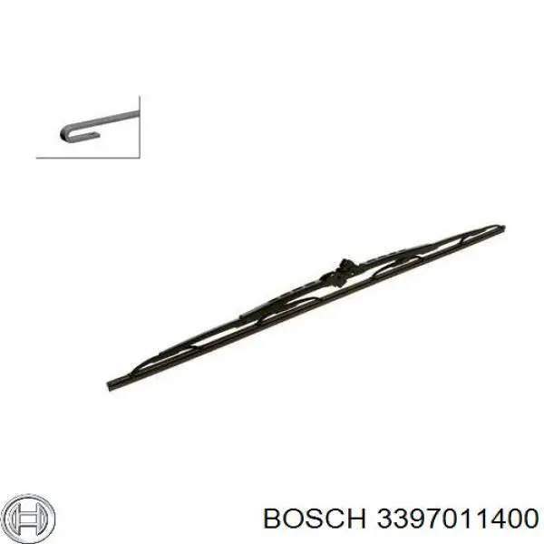 3397011400 Bosch щітка-двірник лобового скла, водійська