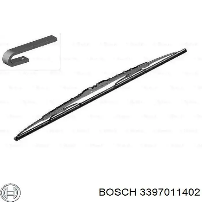 3397011402 Bosch щітка-двірник лобового скла, водійська