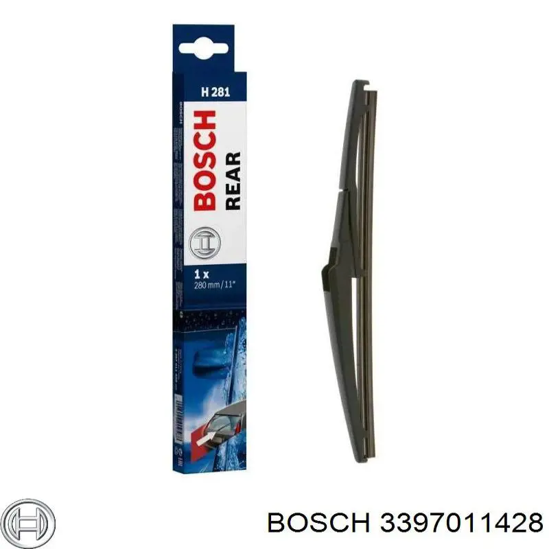 Щітка склоочисника заднього скла Bosch 3397011428 ціна, від 5.86 USD