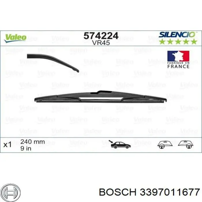 Щітка склоочисника заднього скла Bosch 3397011677 ціна, від 8.55 USD