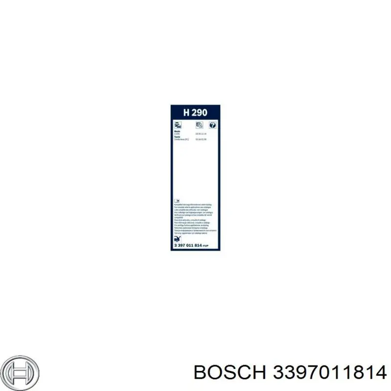 Щітка склоочисника заднього скла Bosch 3397011814 ціна, від 4.66 USD