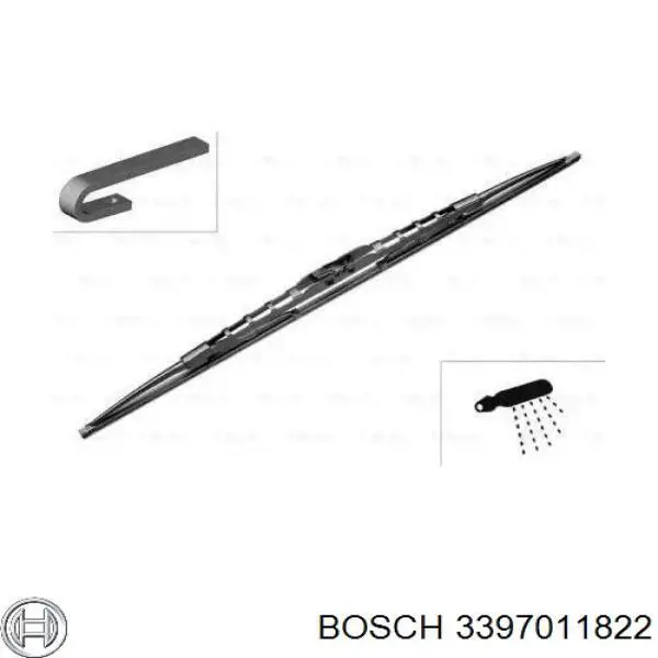 3397011822 Bosch щітка-двірник лобового скла, комплект з 2-х шт.