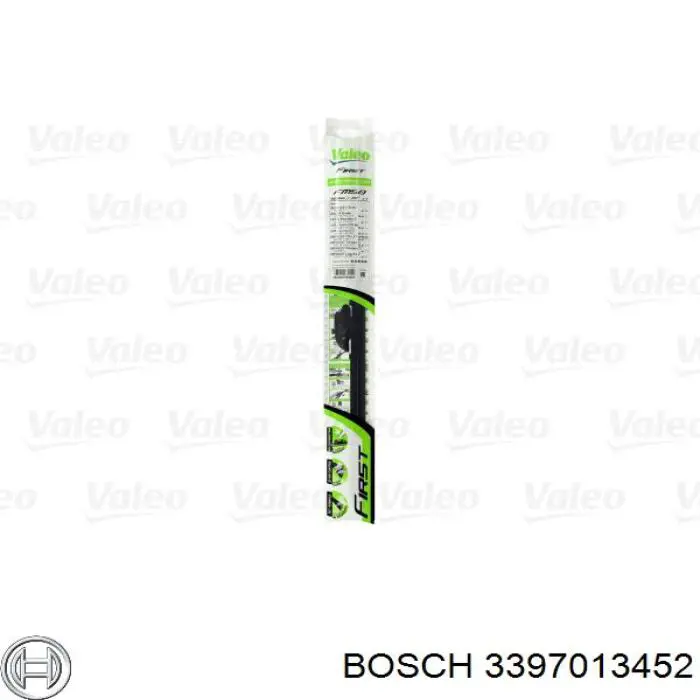 Щітка-двірник лобового скла, пасажирська Bosch 3397013452 ціна, від 8.61 USD
