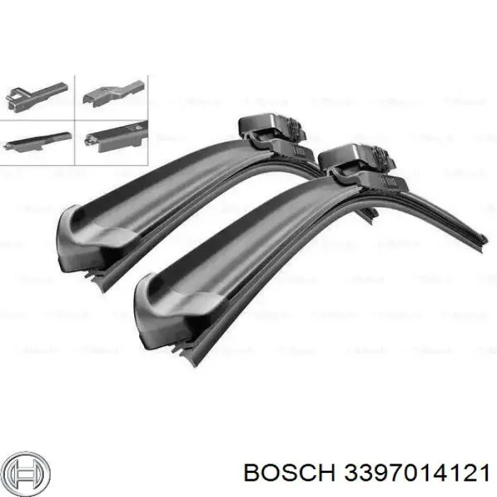 3397014121 Bosch щітка-двірник лобового скла, комплект з 2-х шт.