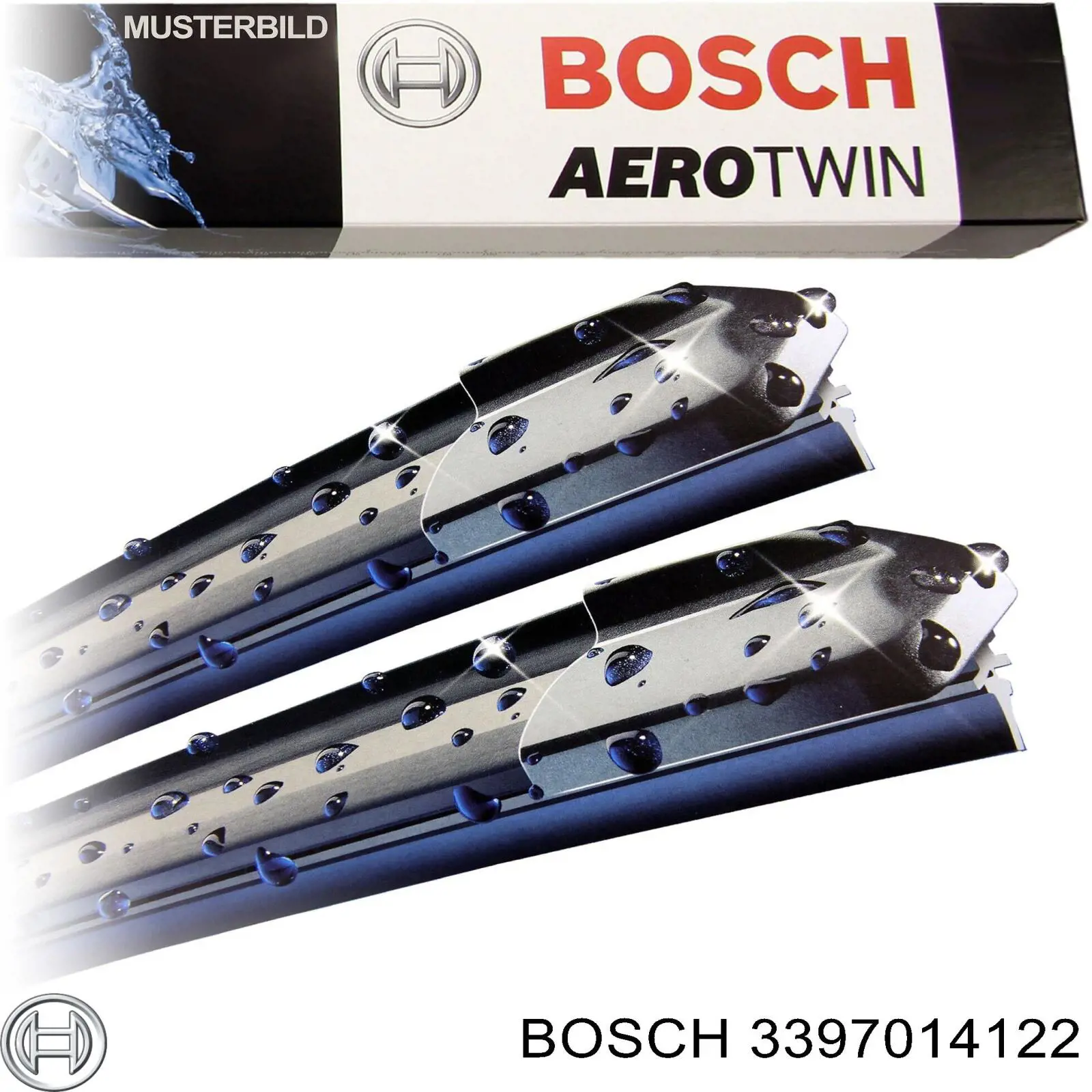 Щітка-двірник лобового скла, комплект з 2-х шт. Bosch 3397014122 ціна, від 24.93 USD