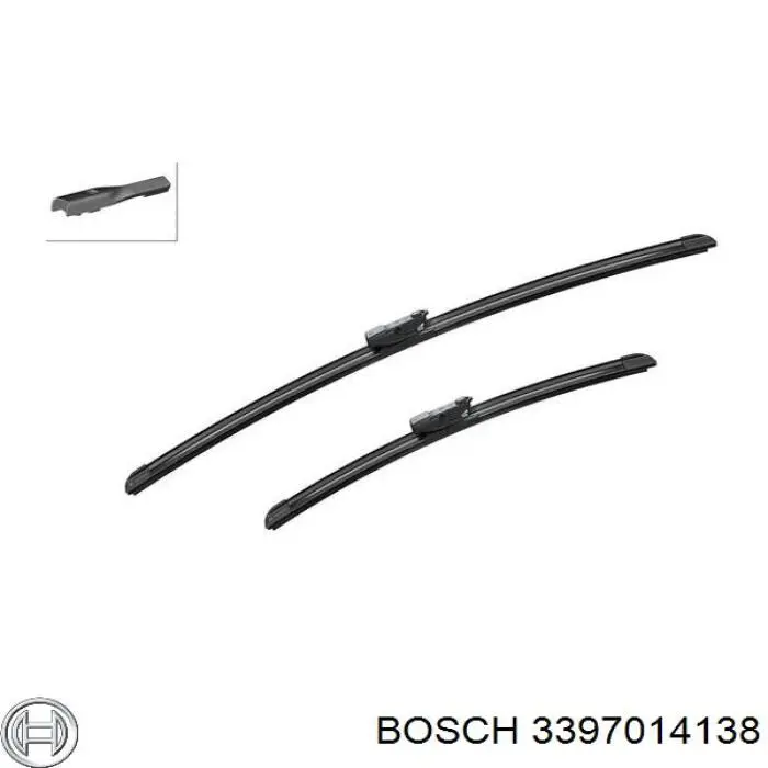 3397014138 Bosch щітка-двірник лобового скла, комплект з 2-х шт.
