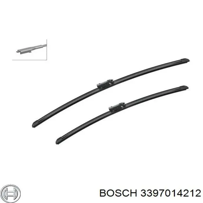 Щітка-двірник лобового скла, комплект з 2-х шт. Bosch 3397014212 ціна, від 29.77 USD
