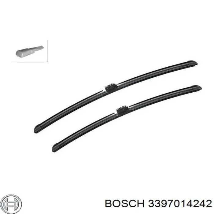 Щітка-двірник лобового скла, комплект з 2-х шт. Bosch 3397014242 ціна, від 31.62 USD