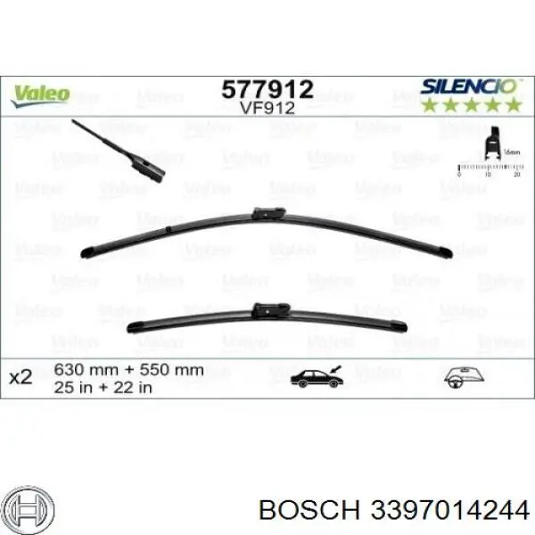 Купити 3397014244 Bosch Безконтактні двірники