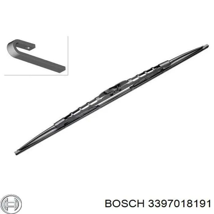 Купити 3397018191 Bosch Щітка-двірник лобового скла, водійська