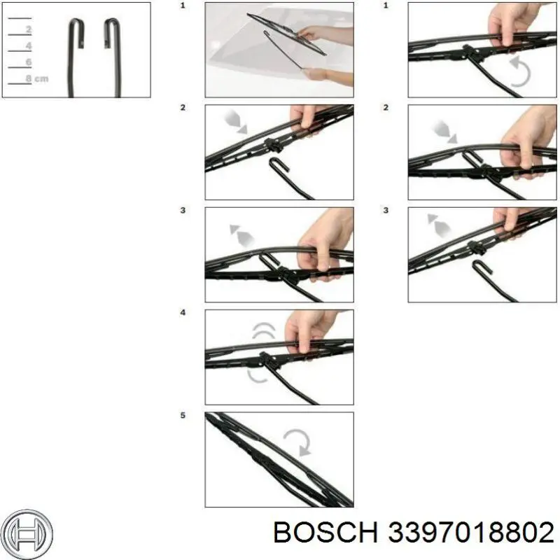 Купити 3397018802 Bosch Щітка задня