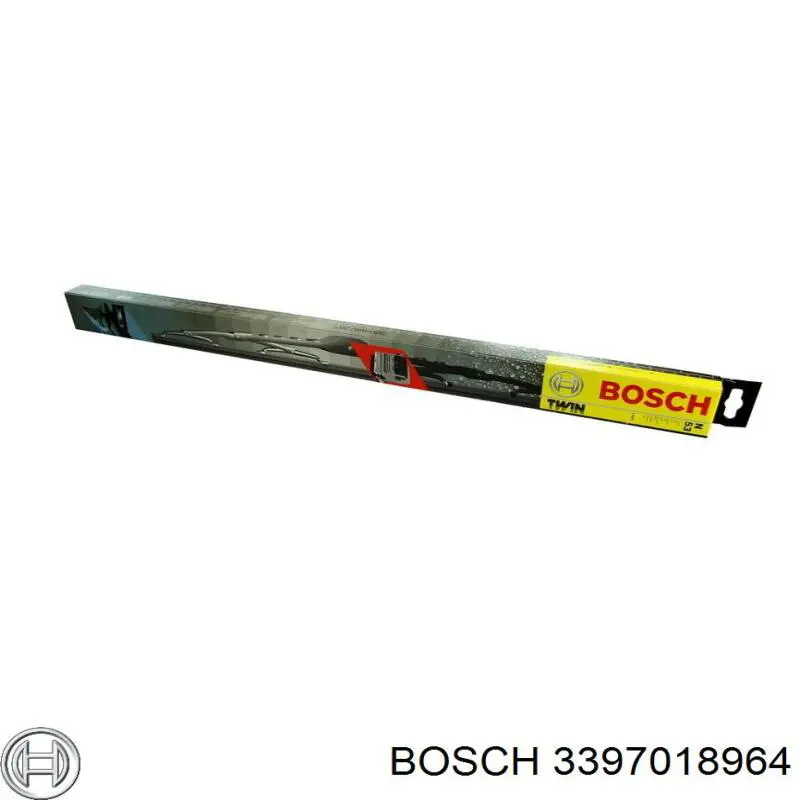 3397018964 Bosch щітка-двірник лобового скла, пасажирська