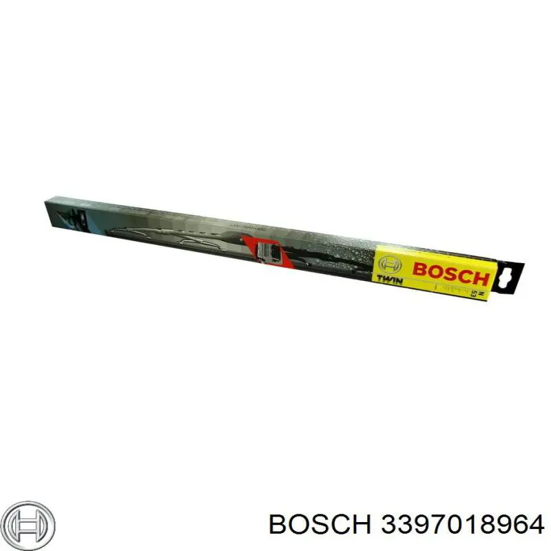 Щітка-двірник лобового скла, пасажирська 3397018964 Bosch