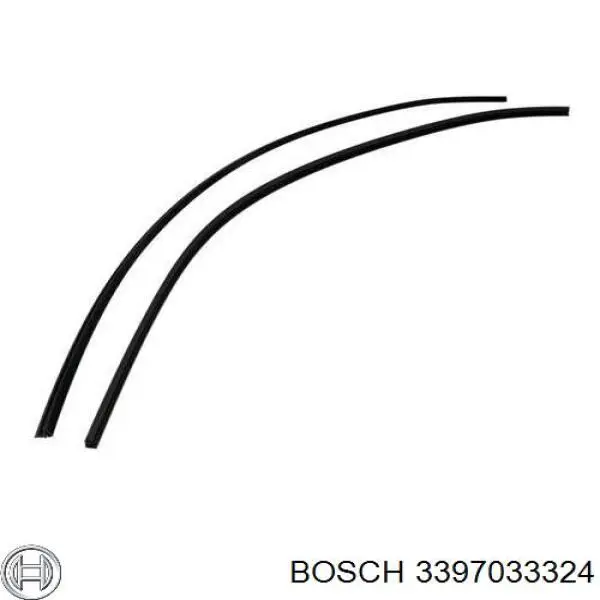 Гумка щітки склоочисника, комплект 3397033324 Bosch