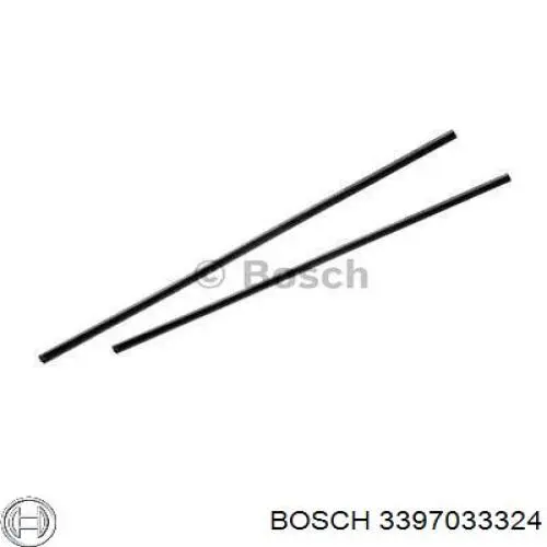 Гумка щітки склоочисника, комплект Bosch 3397033324 ціна, від 1.25 USD