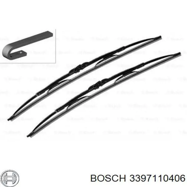 Щітка-двірник лобового скла, пасажирська Bosch 3397110406 ціна, від 4.24 USD