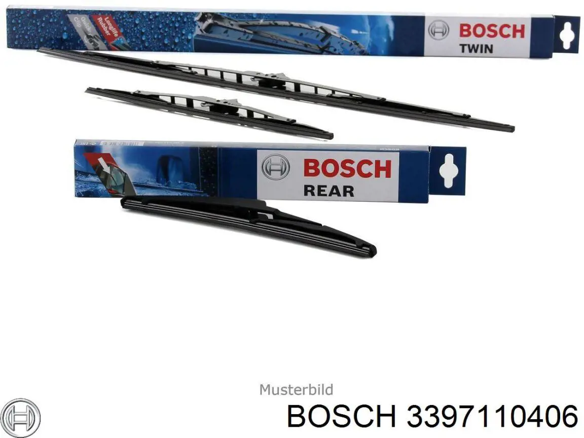 Щітка-двірник лобового скла, пасажирська 3397110406 Bosch