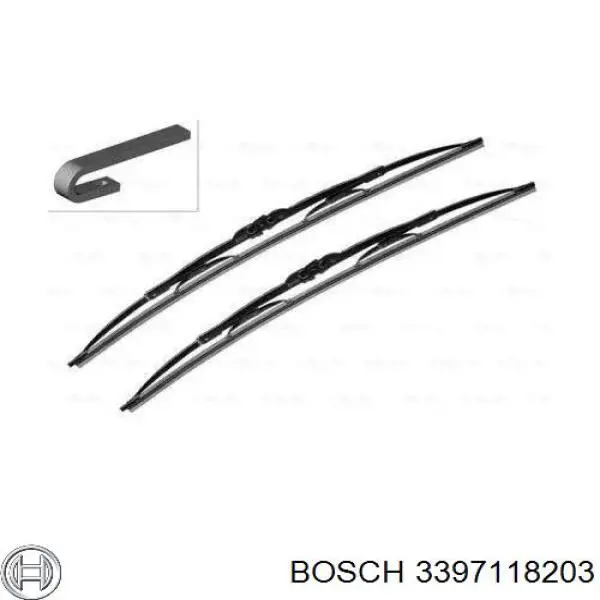3397118203 Bosch щітка-двірник лобового скла, комплект з 2-х шт.