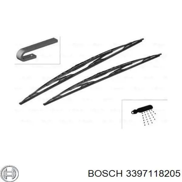 Щітки склоочисника 3397118205 Bosch