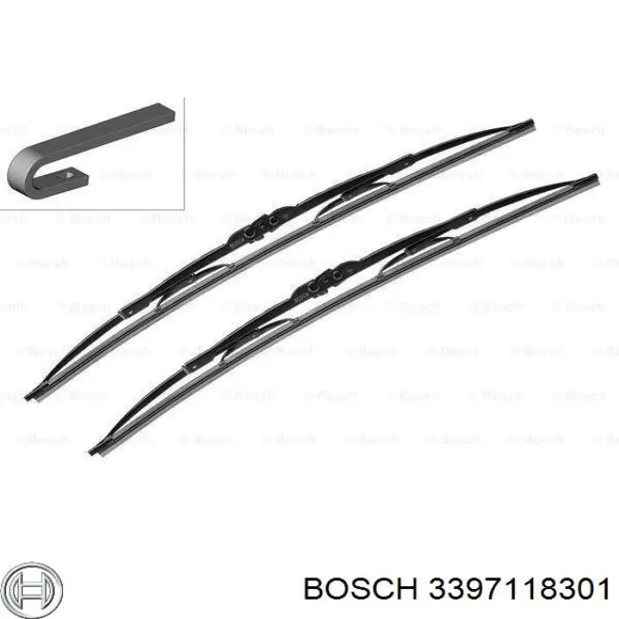 3397118301 Bosch щітка-двірник лобового скла, комплект з 2-х шт.