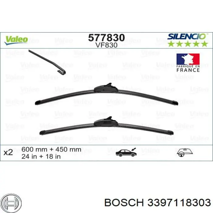 Купити 390147 Maxgear Безконтактні двірники