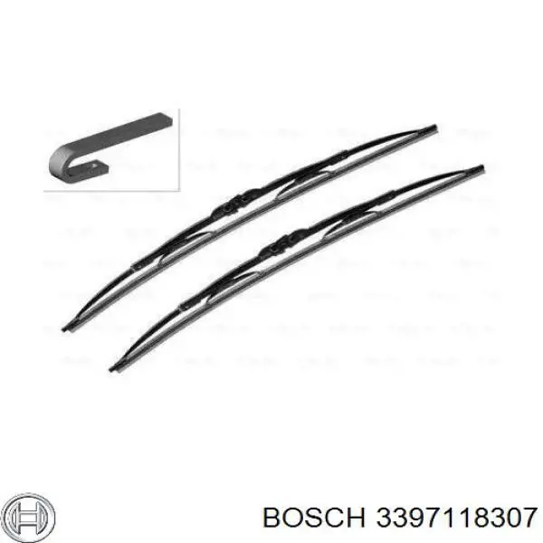 3397118307 Bosch щітка-двірник лобового скла, водійська