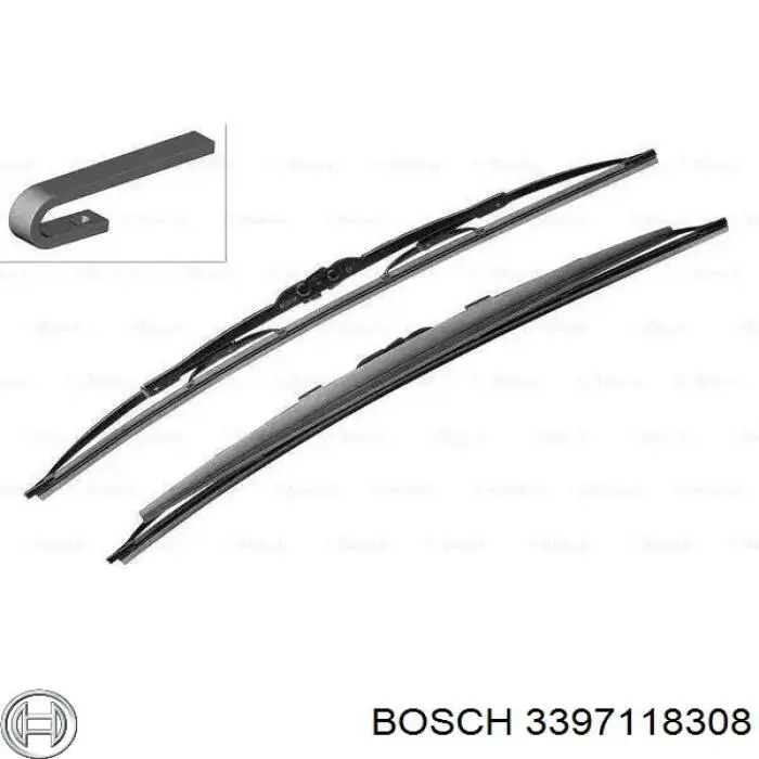 3397118308 Bosch щітка-двірник лобового скла, комплект з 2-х шт.