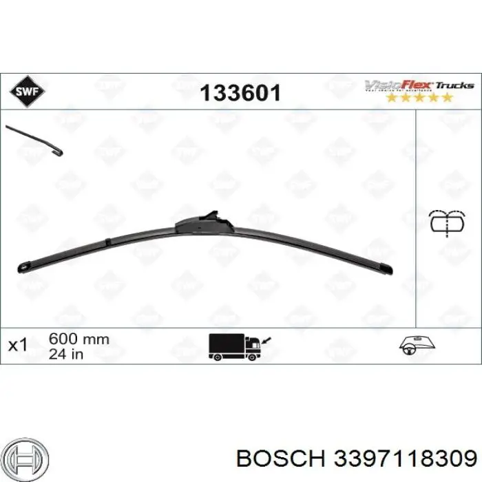 Щітки склоочисника 3397118309 Bosch