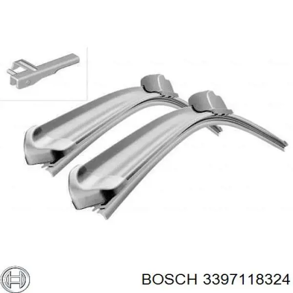 Щітка-двірник лобового скла, пасажирська Bosch 3397118324 ціна, від 8.86 USD
