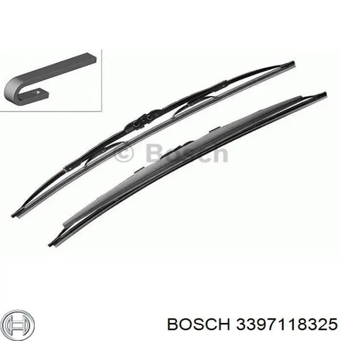 3397118325 Bosch щітка-двірник лобового скла, комплект з 2-х шт.
