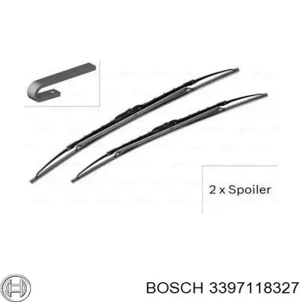 3397118327 Bosch щітка-двірник лобового скла, комплект з 2-х шт.