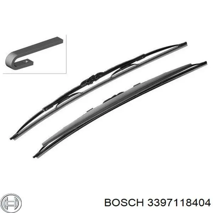 3397118404 Bosch щітка-двірник лобового скла, комплект з 2-х шт.