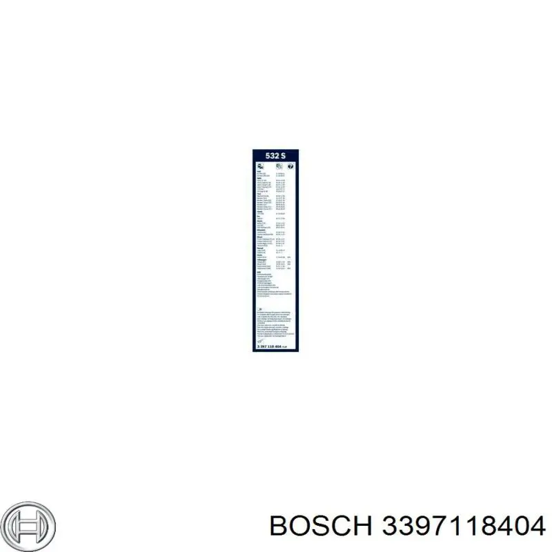 3397118404 Bosch Склоочисники лобового скла