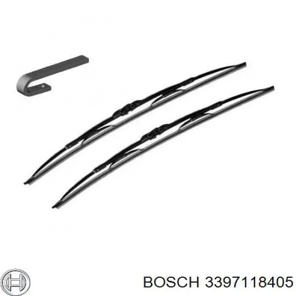 Щітка-двірник лобового скла, комплект з 2-х шт. Bosch 3397118405 ціна, від 6.91 USD