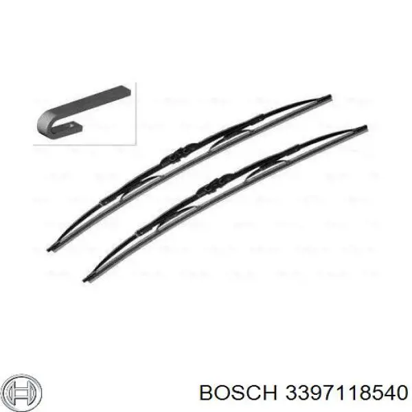 3397118540 Bosch щітка-двірник лобового скла, комплект з 2-х шт.