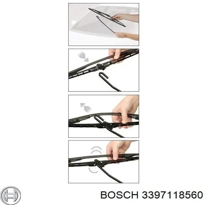 Купити 3397118560 Bosch Безконтактні двірники