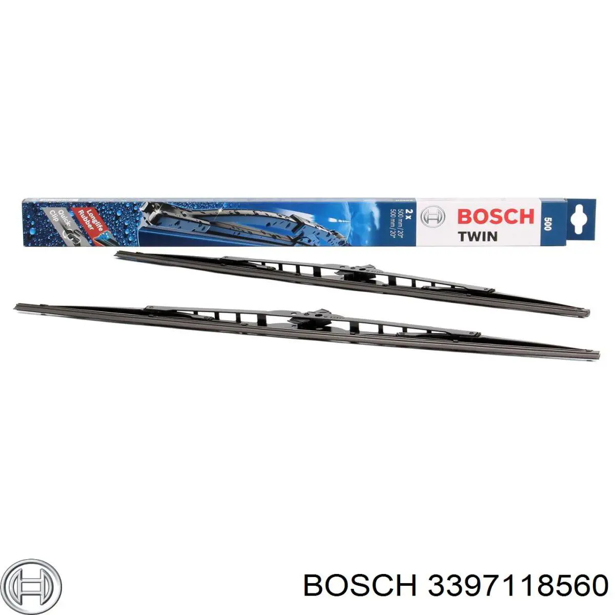 Щітка-двірник лобового скла, комплект з 2-х шт. Bosch 3397118560 ціна, від 13.99 USD