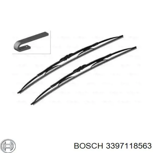 Щітки склоочисника 3397118563 Bosch