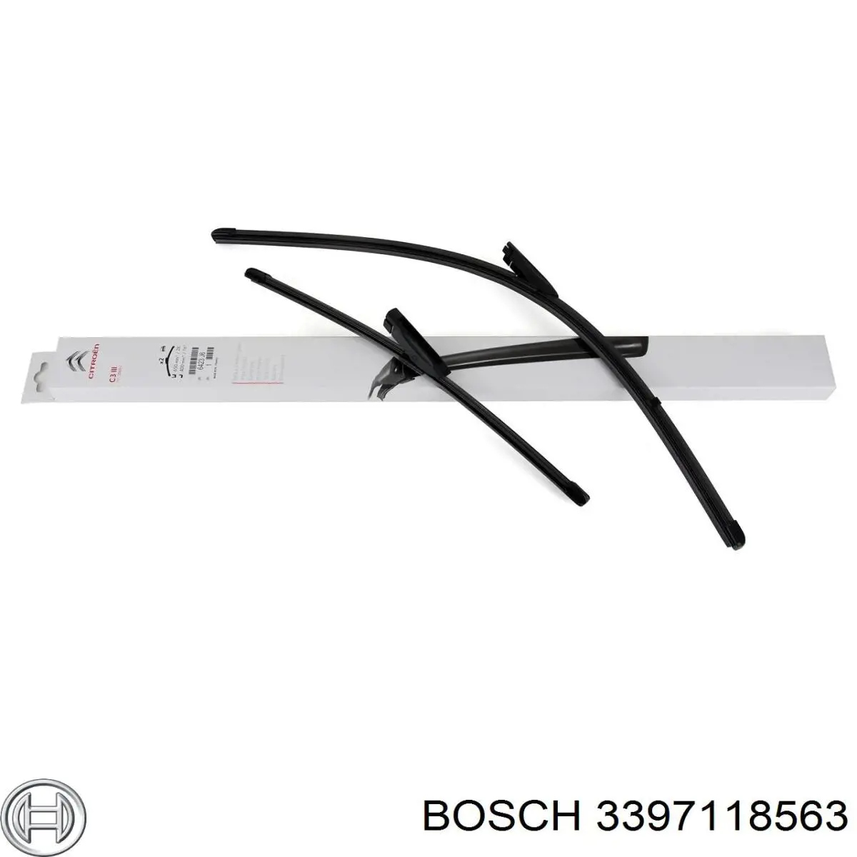 Щітка-двірник лобового скла, комплект з 2-х шт. Bosch 3397118563 ціна, від 6.56 USD