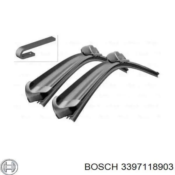 3397118903 Bosch щітка-двірник лобового скла, комплект з 2-х шт.