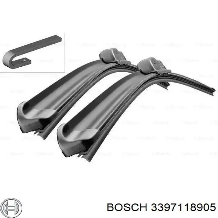3397118905 Bosch щітка-двірник лобового скла, комплект з 2-х шт.