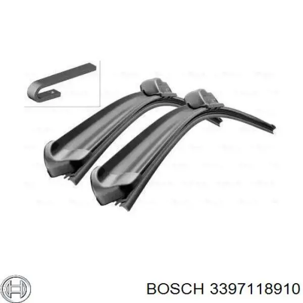 Щітка-двірник лобового скла, комплект з 2-х шт. Bosch 3397118910 ціна, від 25.11 USD