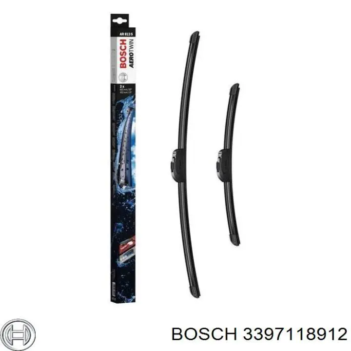 3397118912 Bosch щітка-двірник лобового скла, комплект з 2-х шт.