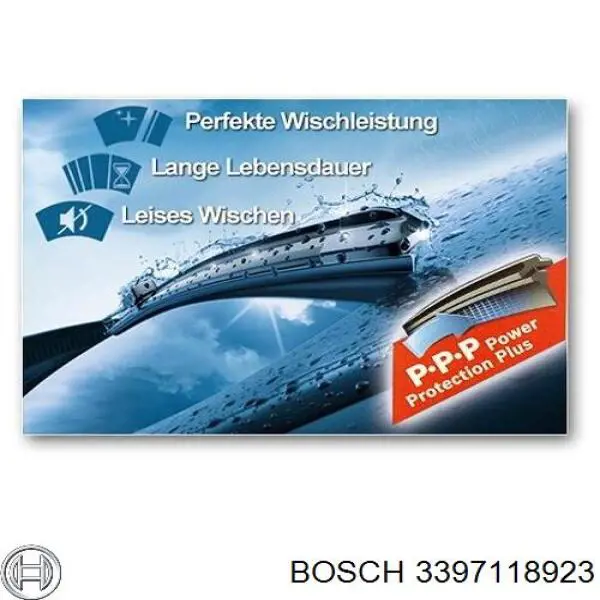 Купити 3397118923 Bosch Щітка-двірник лобового скла, пасажирська