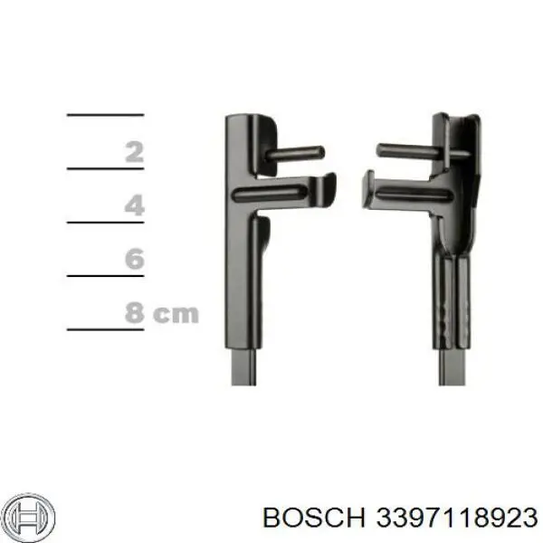 Щітка-двірник лобового скла, пасажирська Bosch 3397118923 ціна, від 5.24 USD