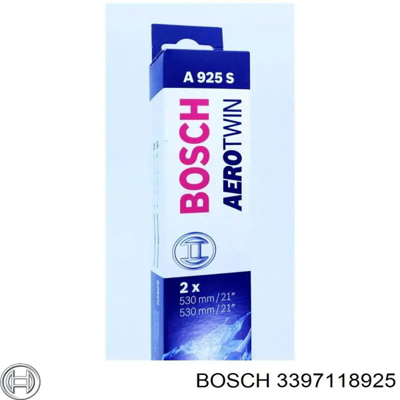 Щітка-двірник лобового скла, комплект з 2-х шт. Bosch 3397118925 ціна, від 20.52 USD