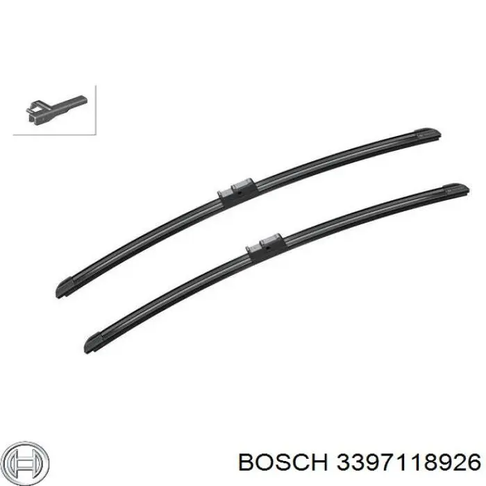 Щітка-двірник лобового скла, водійська Bosch 3397118926 ціна, від 4.94 USD