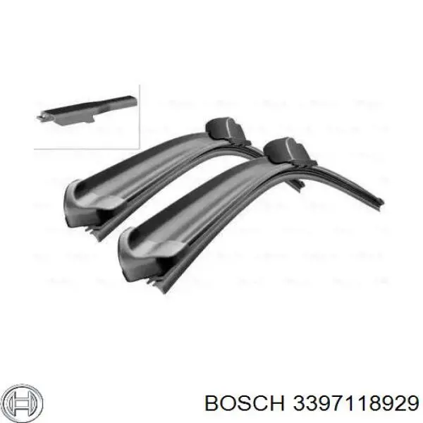 Щітка-двірник лобового скла, комплект з 2-х шт. Bosch 3397118929 ціна, від 26.29 USD