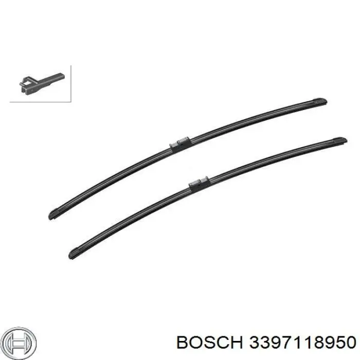 3397118950 Bosch щітка-двірник лобового скла, комплект з 2-х шт.